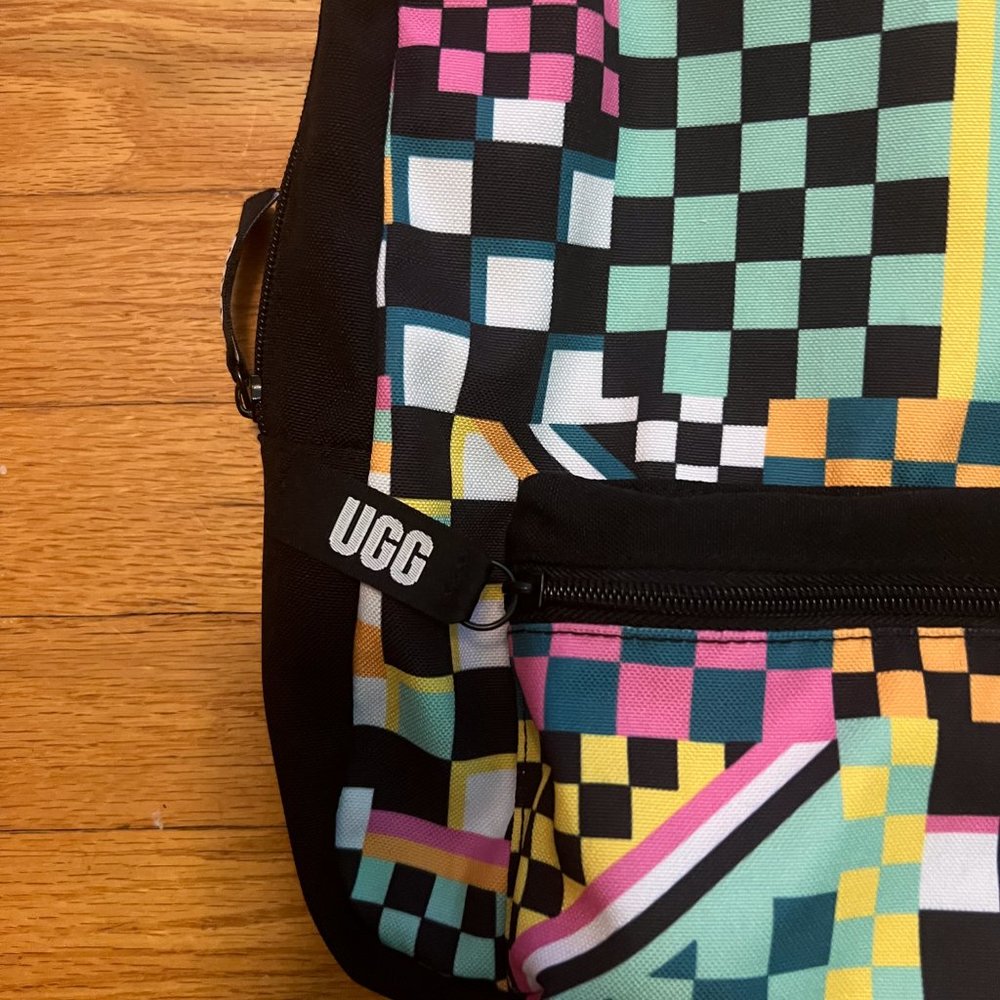 Ugg Canvas Multicolor Checkered Backpack - image 2